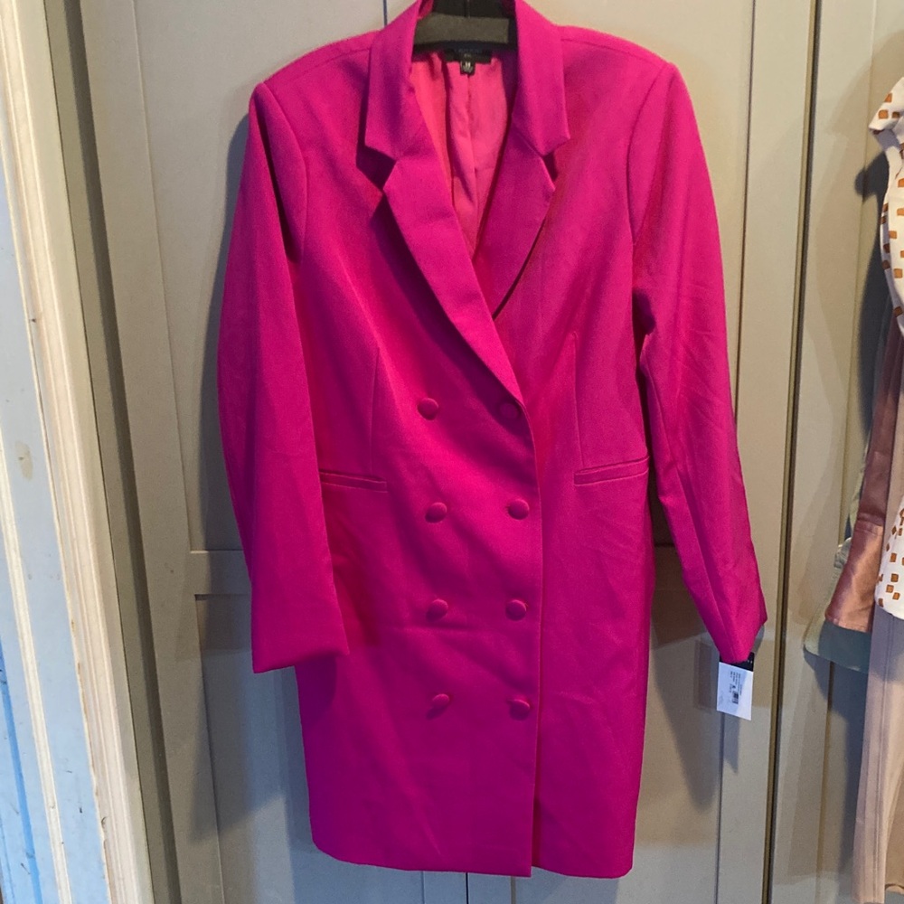 Tahari ASL Hot Pink Trench/Dress